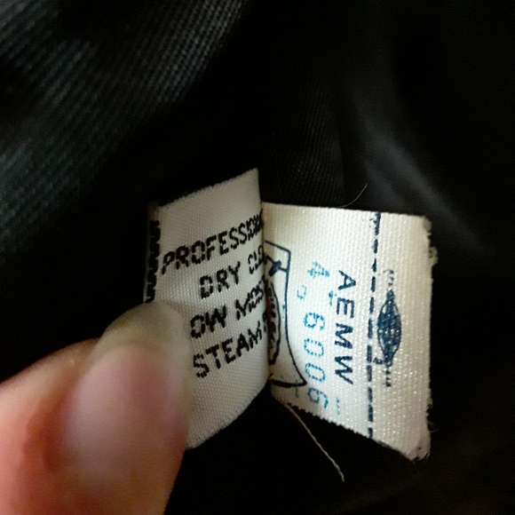 Black Perry Ellis Cashmere Wool Trench Coat - Picture 4 of 8